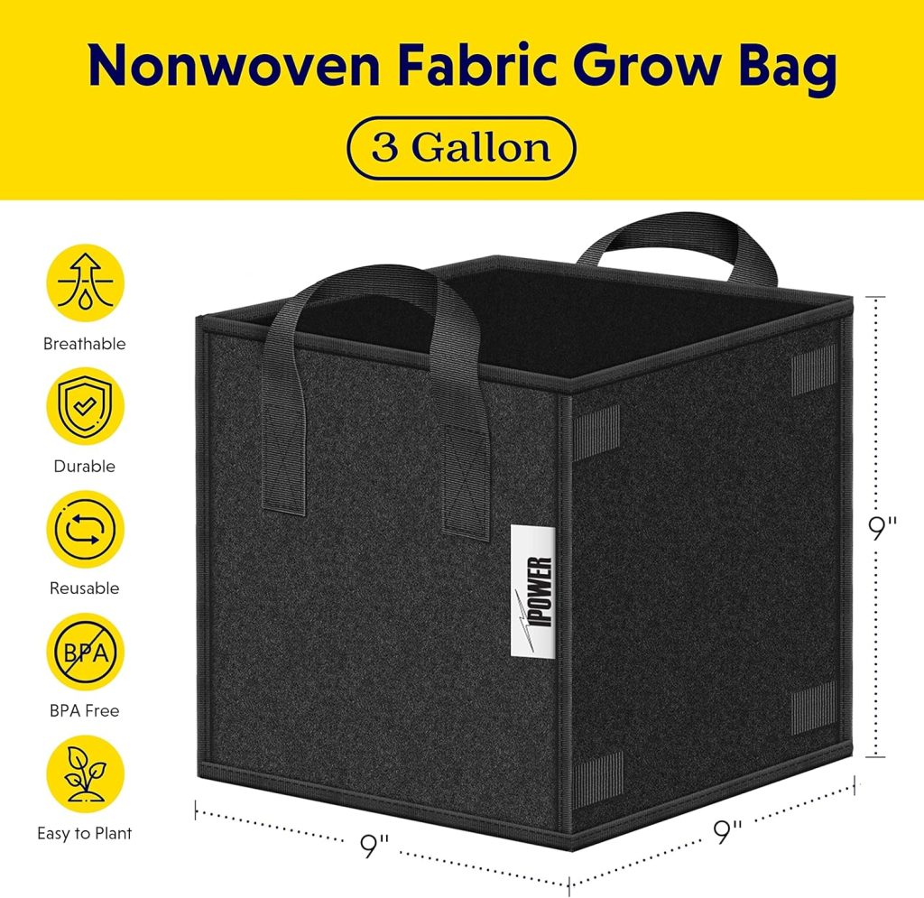 Fabric Grow Planter Pot Bags with Handles