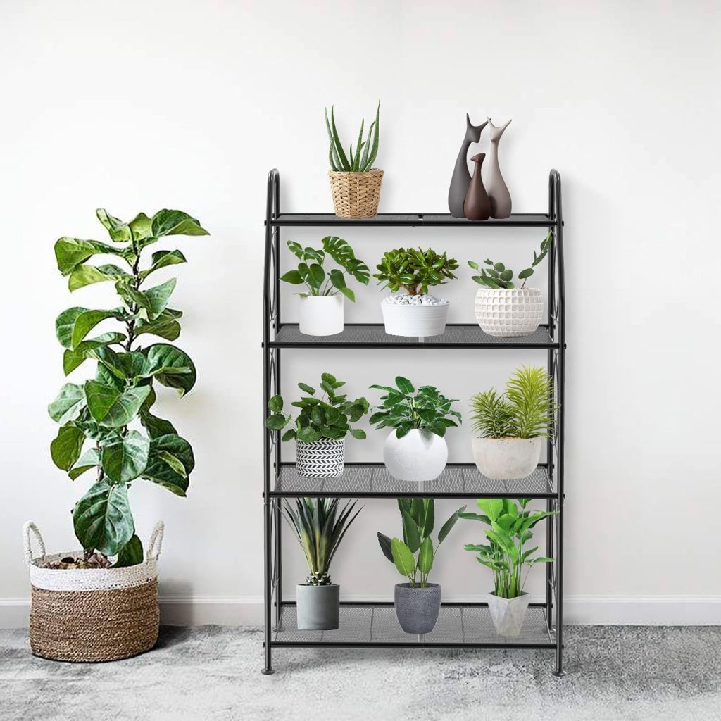 Metal Tall Plant Stands Holder Rack for Living Room