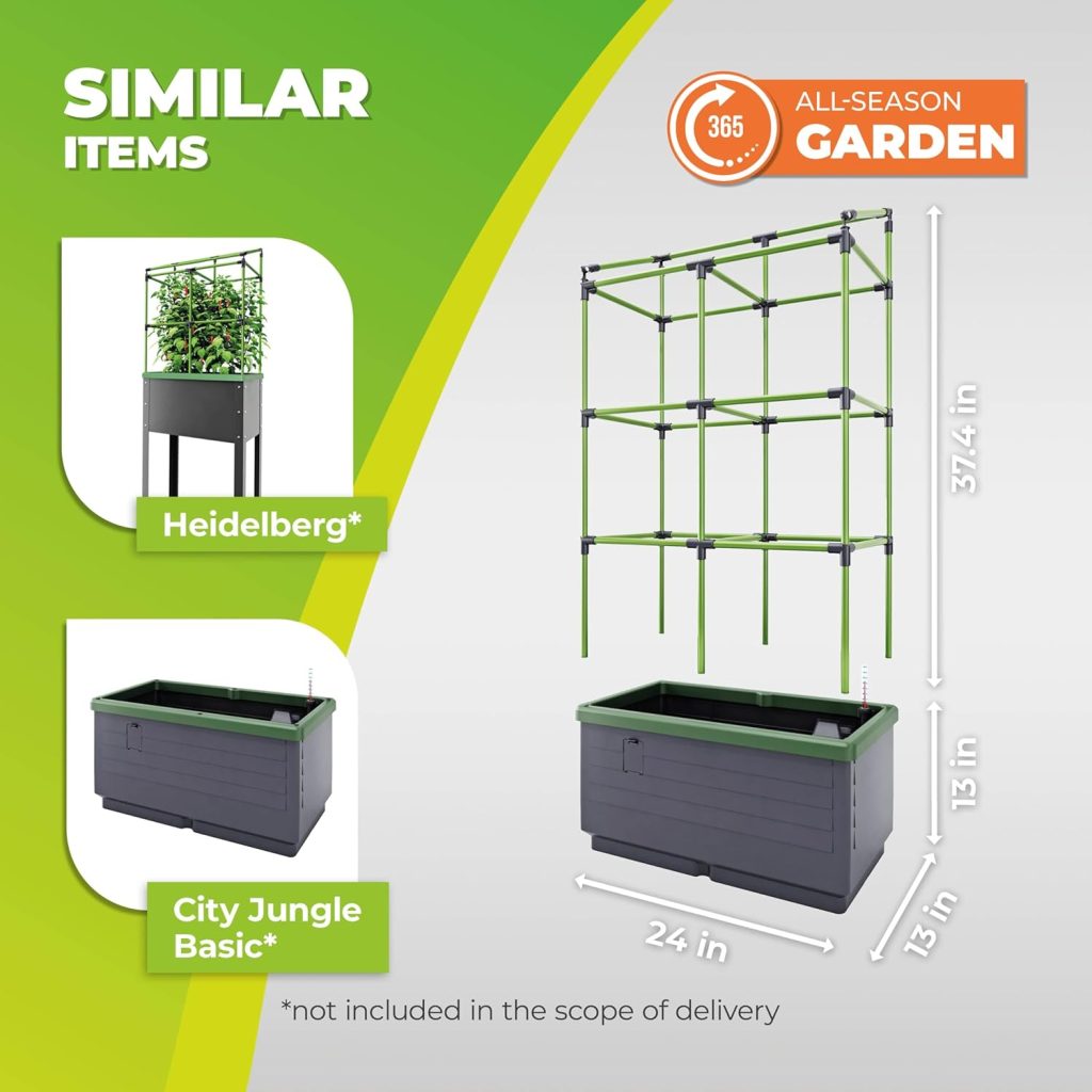 Planter Boxes With Trellises