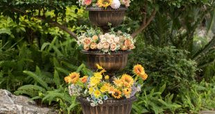 Standing flower pots